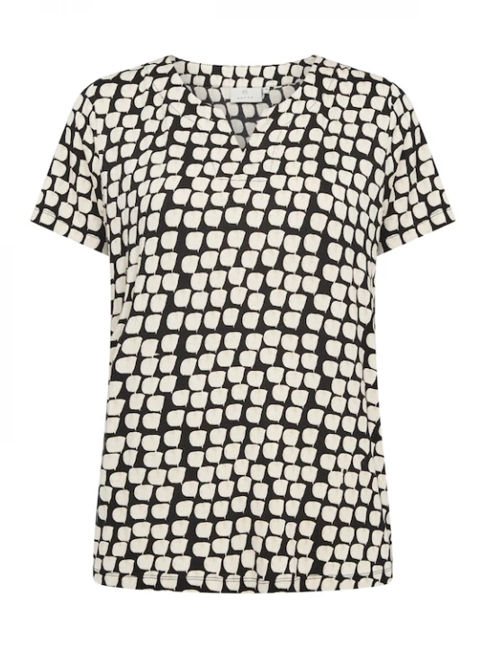 Foto van product Kaffe Shirt 'Bella' zwart / wit