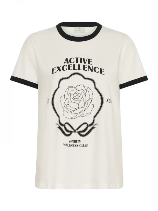 Foto van product Kaffe Shirt 'Flora' zwart / natuurwit