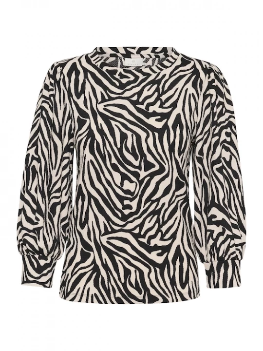 Foto van product Kaffe Shirt 'Ivanna' antraciet / greige