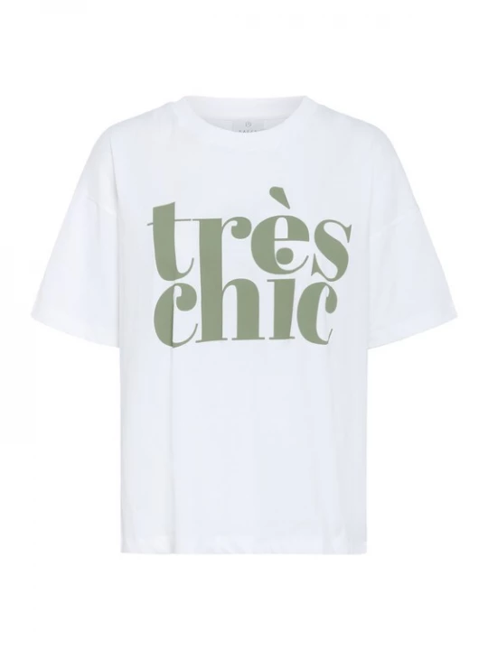 Foto van product Kaffe Shirt 'Jenny' pastelgroen / wit