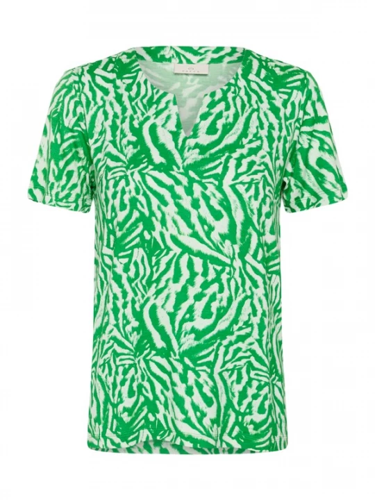Foto van product Kaffe Shirt 'KABella' jade groen / wit