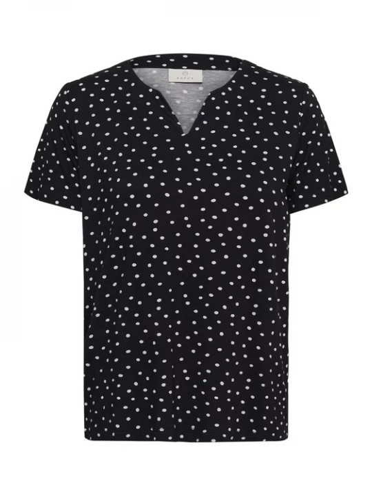 Foto van product Kaffe Shirt 'KABella' zwart / offwhite
