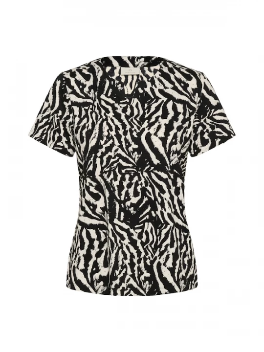Foto van product Kaffe Shirt 'KAbella' zwart / wit