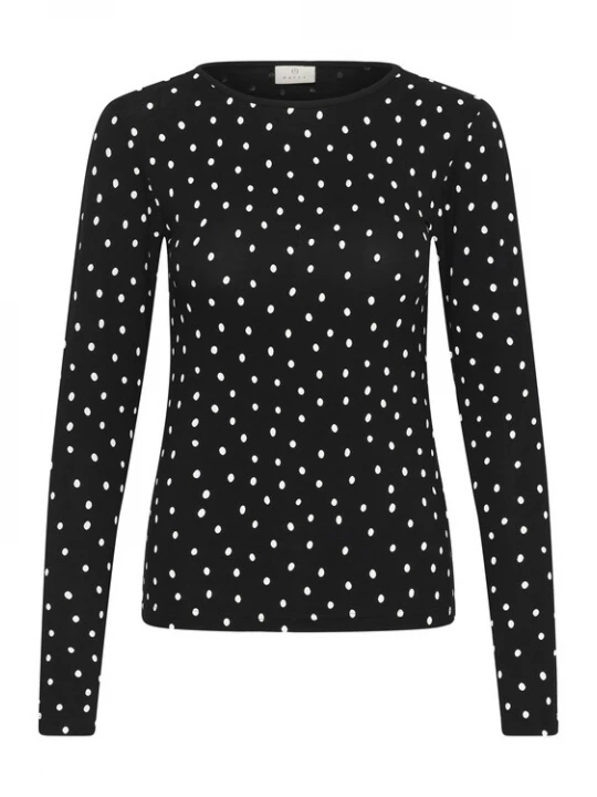 Foto van product Kaffe Shirt 'KABella' zwart / wit