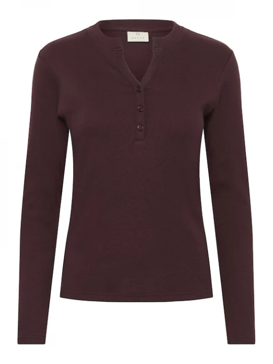 Foto van product Kaffe Shirt 'KAcarla' mokka