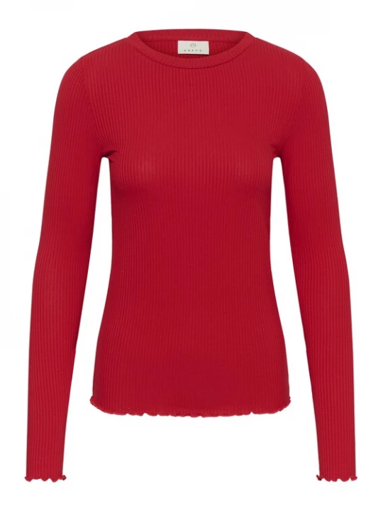Foto van product Kaffe Shirt 'KADrew' knalrood