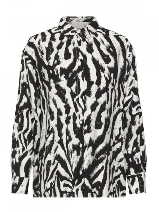 Foto van product Kaffe Shirt 'KAhanna' zwart / wit