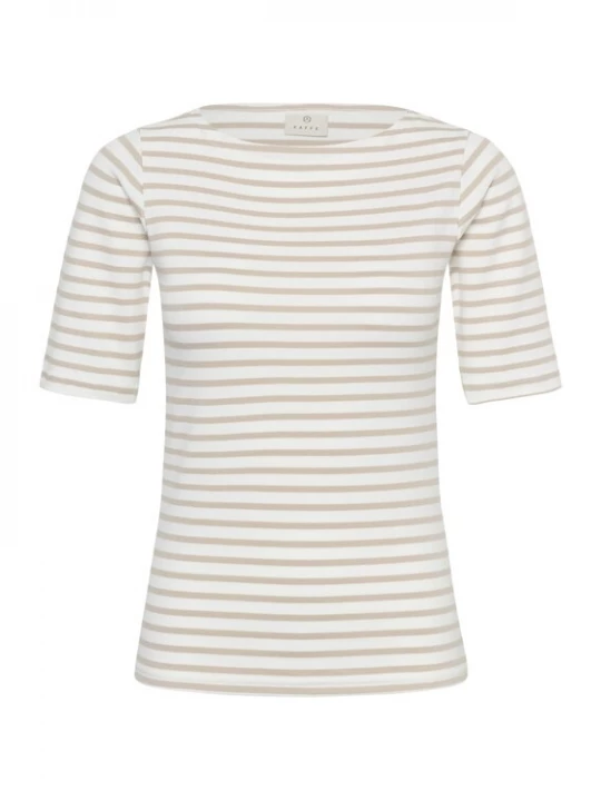 Foto van product Kaffe Shirt 'KALiddy' beige / wit