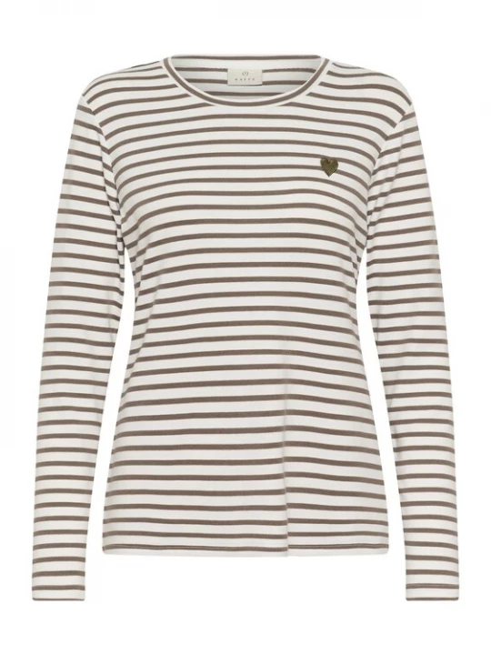 Foto van product Kaffe Shirt 'KALiddy' ecru / bruin
