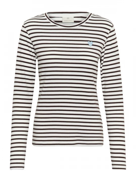 Foto van product Kaffe Shirt 'KALiddy' lichtblauw / zwart / wit