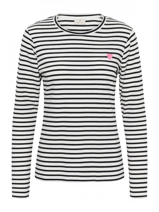 Foto van product Kaffe Shirt 'KALiddy' marine / wit