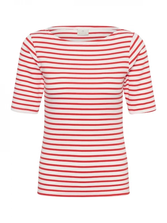 Foto van product Kaffe Shirt 'KALiddy' rood / wit