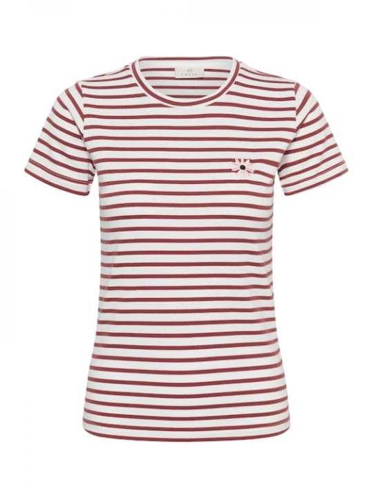 Foto van product Kaffe Shirt 'KALiddy' rood / wit
