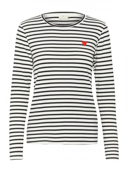 Foto van product Kaffe Shirt 'KALiddy' zwart / wit