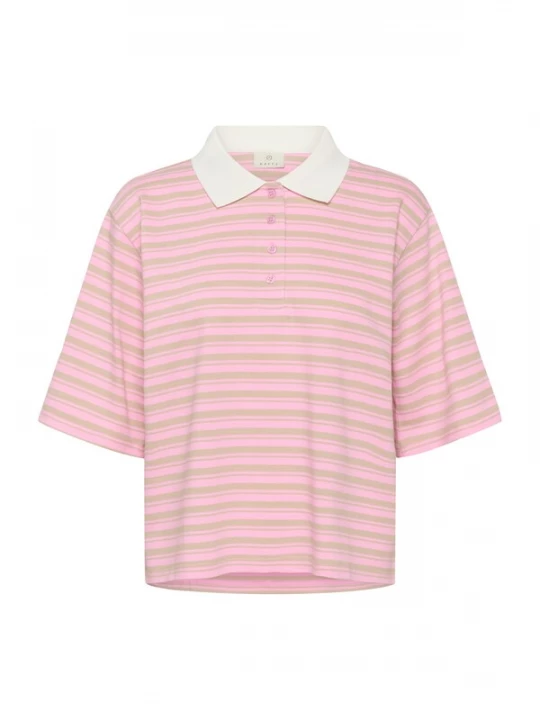 Foto van product Kaffe Shirt 'KAmiala' pastelgroen / pink