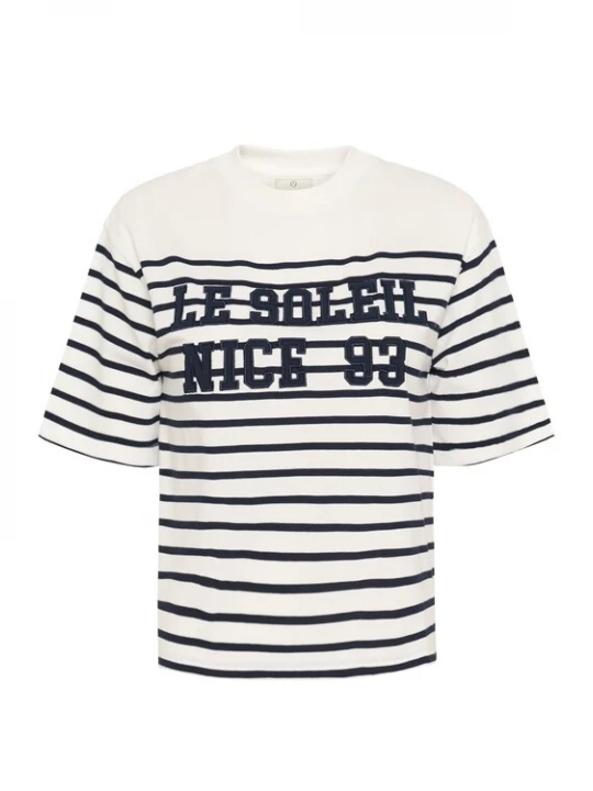 Foto van product Kaffe Shirt 'KANolia' blauw / wit