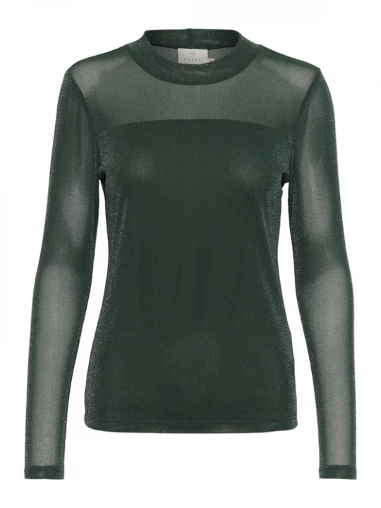 Foto van product Kaffe Shirt 'KAOlga' donkergroen