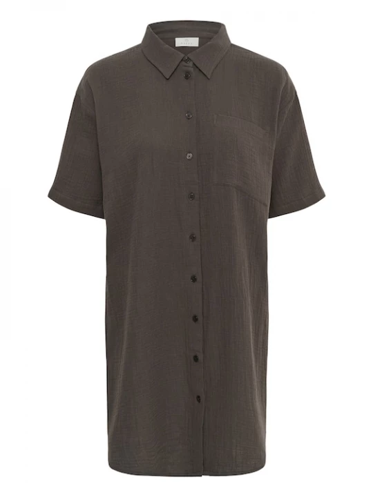 Foto van product Kaffe Shirt 'KAVafla' bruin