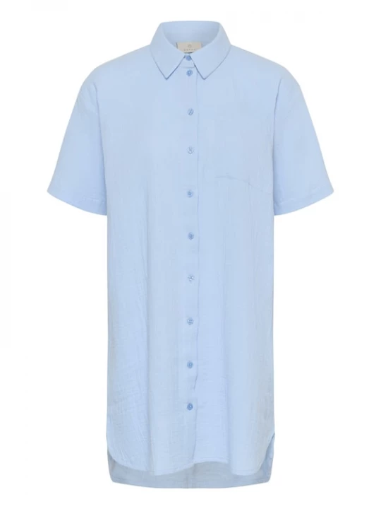 Foto van product Kaffe Shirt 'KAVafla' lichtblauw