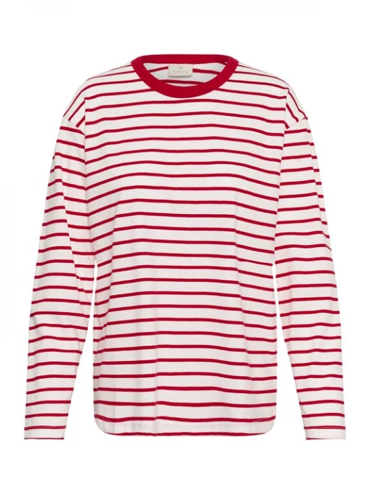 Foto van product Kaffe Shirt 'KAWinny' rood / wit