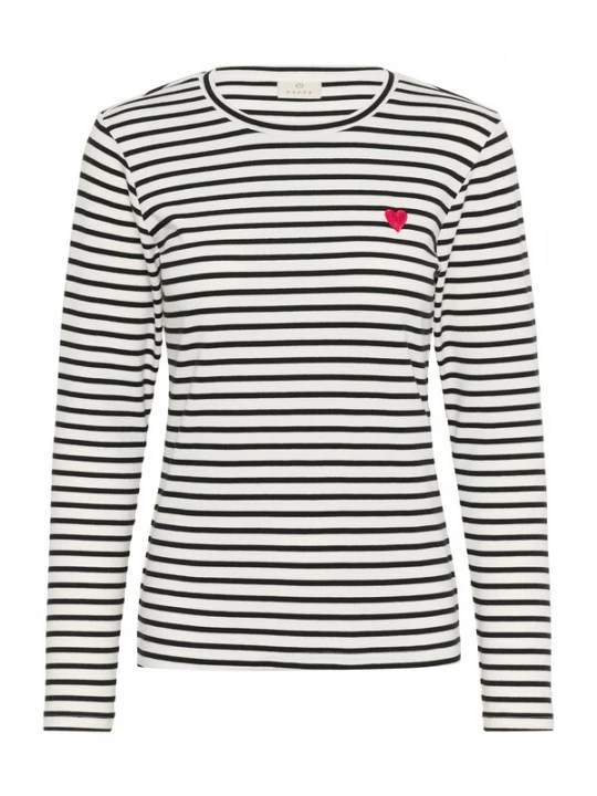 Foto van product Kaffe Shirt 'Liddy' zwart / wit