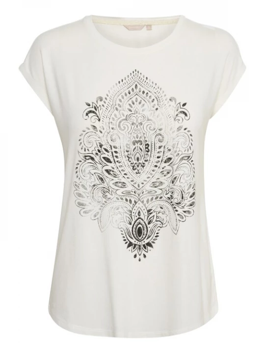 Foto van product Kaffe Shirt 'Mally' antraciet / zwart / natuurwit