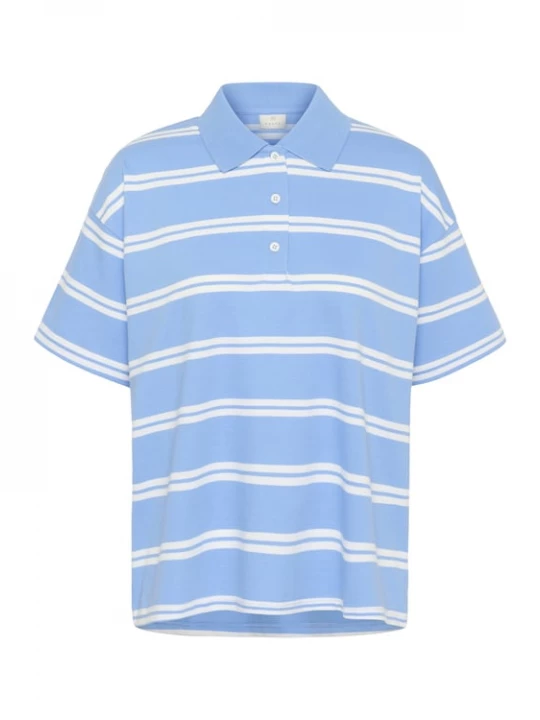 Foto van product Kaffe Shirt 'Pirrie' hemelsblauw / wit