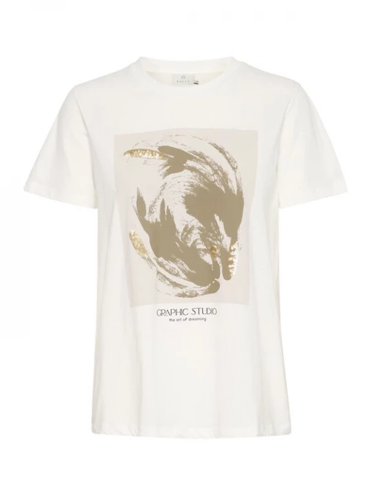 Foto van product Kaffe Shirt 'Polly' beige / wit