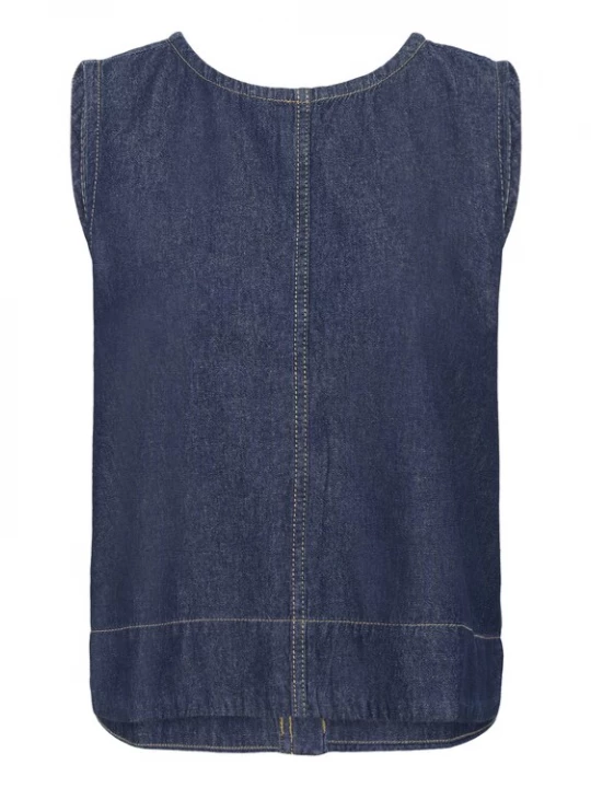 Foto van product Kaffe Top 'KALuise' blauw denim