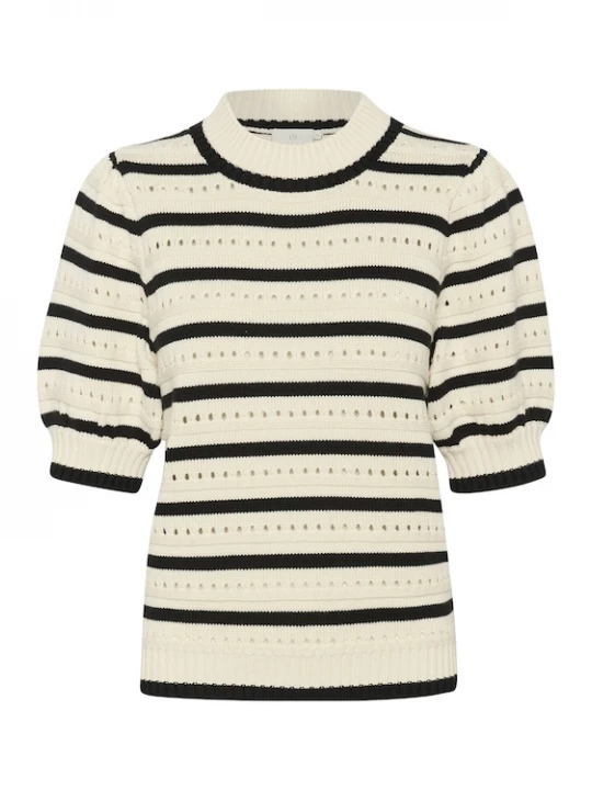 Foto van product Kaffe Trui 'Evelyn' beige / zwart