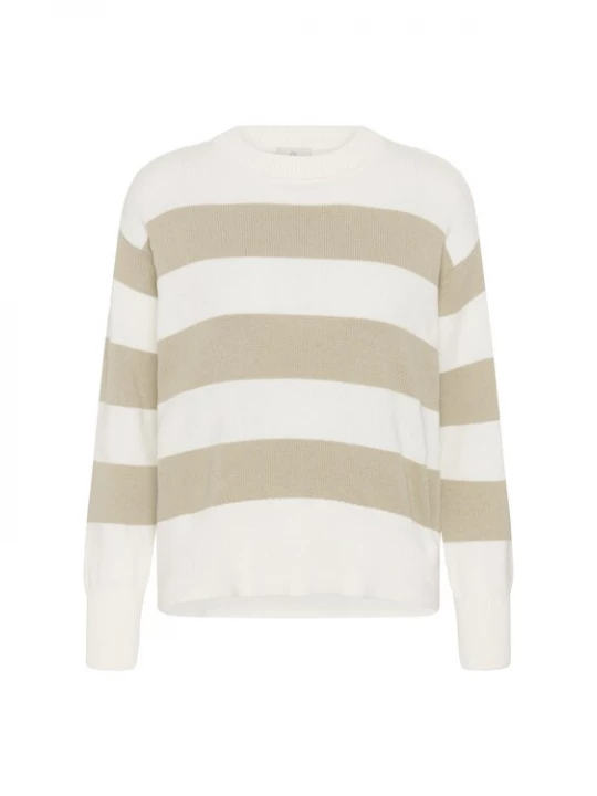 Foto van product Kaffe Trui 'Harriet ' beige / wit