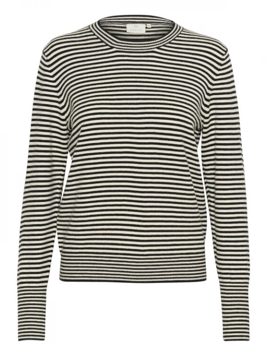 Foto van product Kaffe Trui 'KA Nala' zwart / offwhite