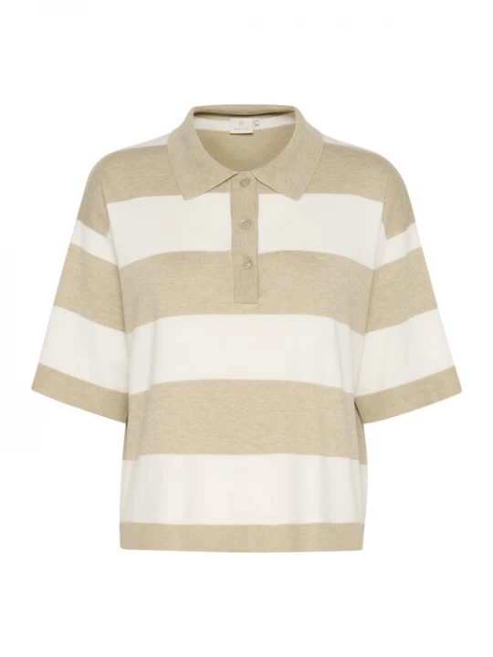 Foto van product Kaffe Trui 'KALizza' beige / wit