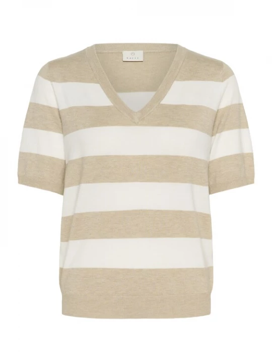 Foto van product Kaffe Trui 'KALizza' beige / wit