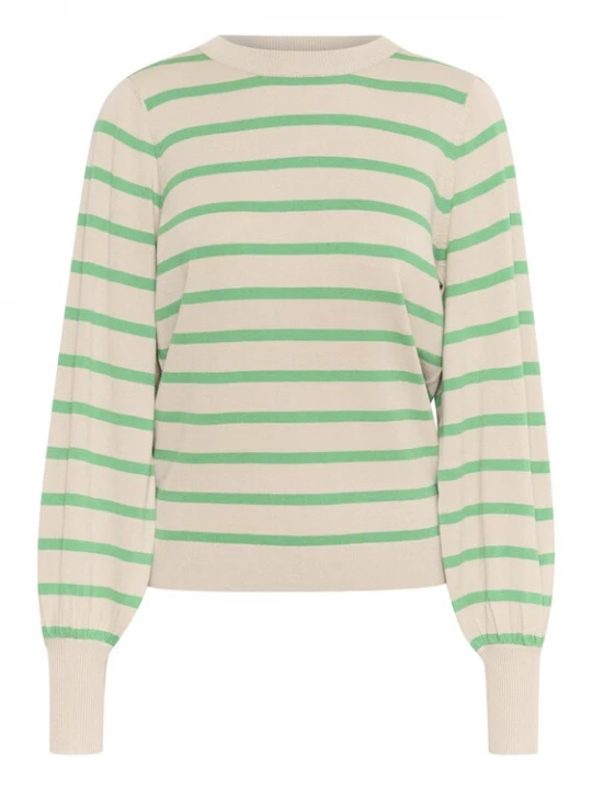 Foto van product Kaffe Trui 'Mala' beige / mintgroen