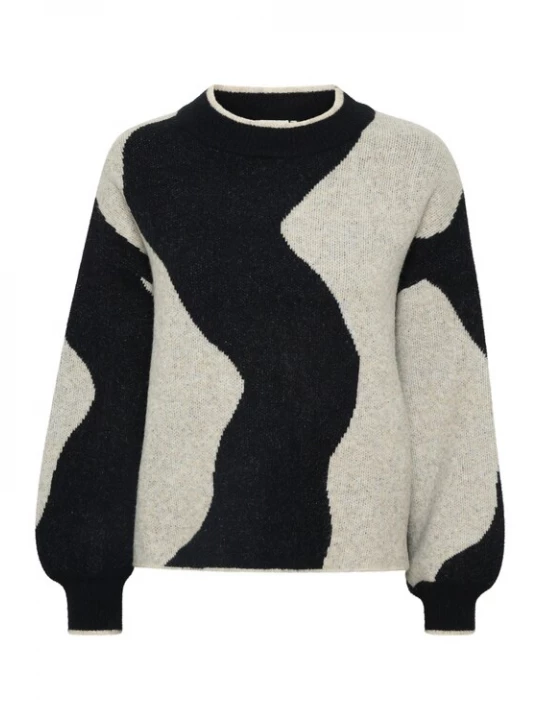 Foto van product Kaffe Trui 'Wilma' beige / zwart