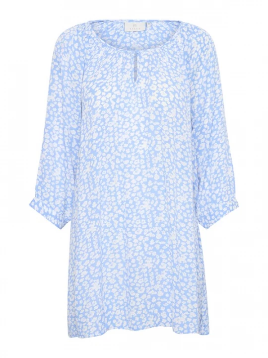 Foto van product Kaffe Tuniek 'Amber' lichtblauw / wit