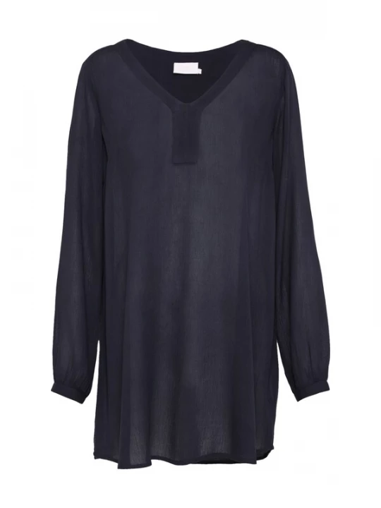 Foto van product Kaffe Tuniek 'Amber' nachtblauw