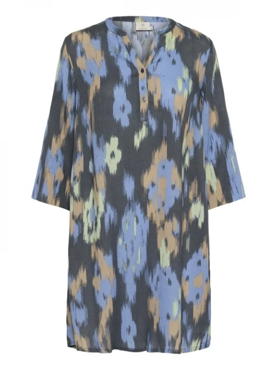 Foto van product Kaffe Tuniek 'Natalia' blauw / lichtblauw / donkergrijs / pastelgroen