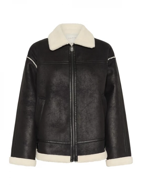 Foto van product Kaffe Winterjas beige / zwart