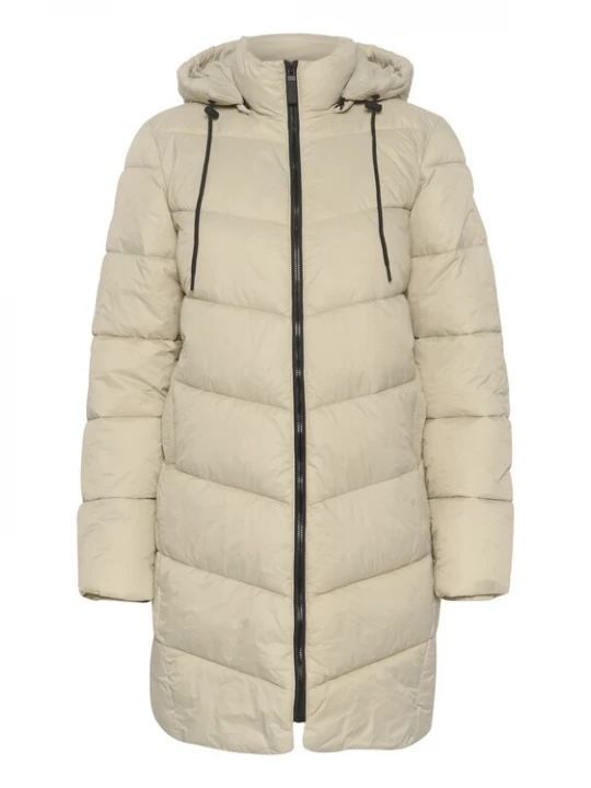 Foto van product Kaffe Wintermantel 'Susanne' beige / zwart