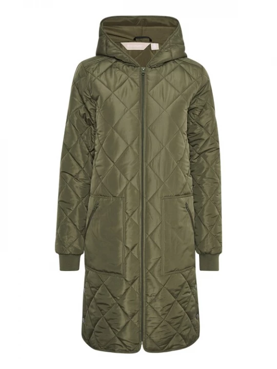 Foto van product Kaffe Wintermantel 'tilla' donkergroen