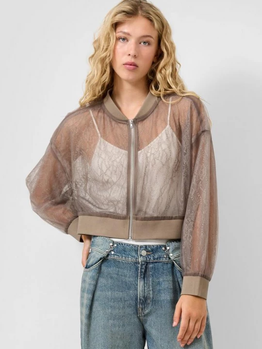 Foto van product Kanten blouson QS bruin