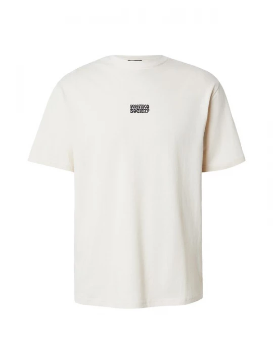 Foto van product Kaotiko Shirt 'CLOSE SESSION' ivoor / lichtblauw / zwart