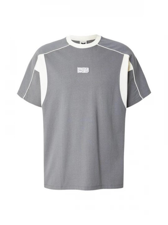 Foto van product Kaotiko Shirt 'FOCUS' donkergrijs / wit