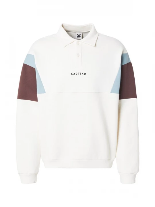 Foto van product Kaotiko Sweatshirt ivoor / lichtblauw / bruin
