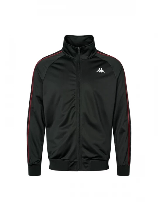 Foto van product KAPPA Sweatvest 'KMBanda Anniston' donkerrood / zwart / wit