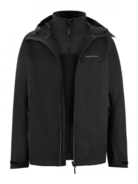 Foto van product Kapten & Son Functionele jas 'Everyday 3in1 Jacket' zwart