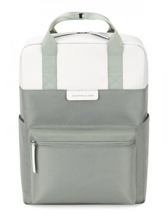 Foto van product Kapten & Son Rugzak 'Bergen' lichtbeige / pastelgroen