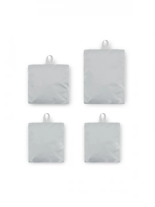 Foto van product Kapten & Son Toilettas 'Packing Cubes Set Small' lichtgrijs / zwart